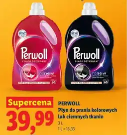 Lidl Perwoll płyn do prania kolorowych lub ciemnych tkanin oferta