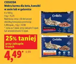 Lidl Coshida mokra karma dla kota, kawałki w sosie lub w galaretce oferta