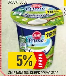 Delikatesy Piotruś Pan Śmietana 18% kubek primo oferta