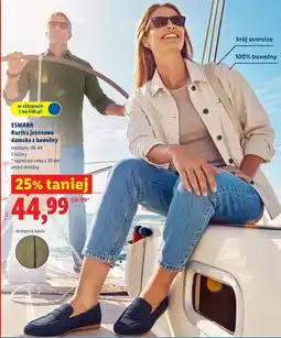 Lidl ESMARA Kurtka jeansowa damska z bawełny oferta