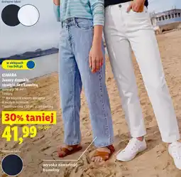 Lidl ESMARA Jeansy damskie straight fit z bawełną oferta