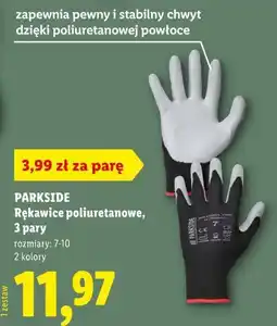 Lidl PARKSIDE Rękawice poliuretanowe, 3 pary oferta