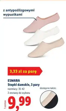 Lidl ESMARA Stopki damskie oferta