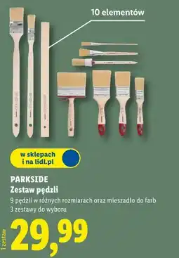 Lidl PARKSIDE Zestaw pędzli oferta