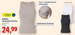 Lidl ESMARA Top damski z bawełną oferta