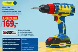 Lidl PARKSIDE Akumulatorowa wiertarkowkrętarka, 20 V oferta