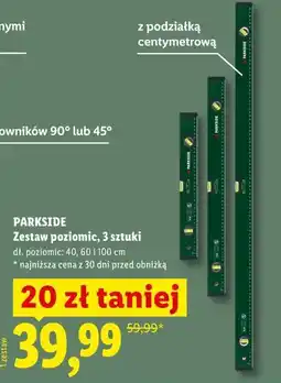 Lidl PARKSIDE Zestaw poziomic, 3 sztuki oferta