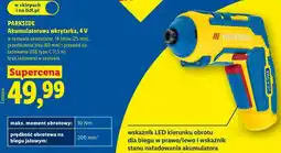 Lidl PARKSIDE Akumulatorowa wkrętarka, 4 V oferta