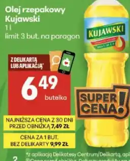 Delikatesy Centrum Olej rzepakowy Kujawski oferta
