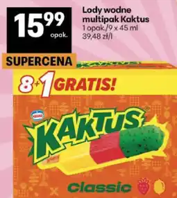 Delikatesy Centrum Lody wodne multipak Kaktus oferta