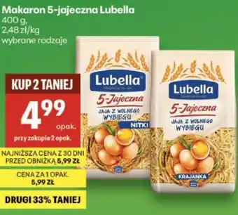 Delikatesy Centrum Makaron 5-jajeczna Lubella oferta