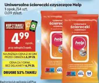 Delikatesy Centrum Uniwersalne ściereczki czyszczące Help oferta