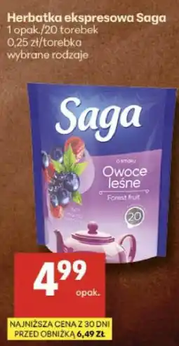 Delikatesy Centrum Herbatka ekspresowa Saga oferta