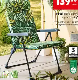 Biedronka Fotel ogrodowy z poduszką oferta