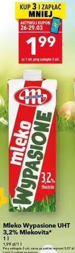 Lewiatan Mleko Wypasione UHT 3,2% Mlekovita oferta