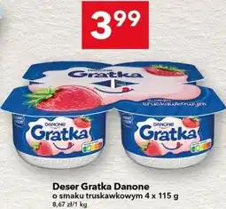 Lewiatan Deser Gratka Danone o smaku truskawkowym oferta