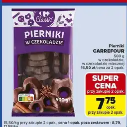 Carrefour Express Pierniki w czekoladzie mlecznej Carrefour Classic oferta