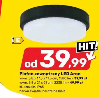 Bricomarche Plafon zewnętrzny LED Aron oferta