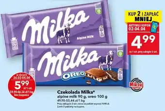 Lewiatan Czekolada Milka oferta