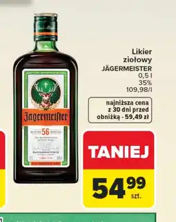 Carrefour Likier Jägermeister oferta