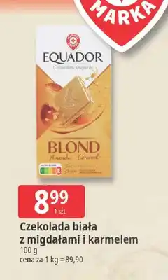 E.Leclerc Czekolada biała z migdałami i karmelem oferta