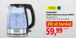 Lidl Czajnik elektryczny szklany, 3000W oferta