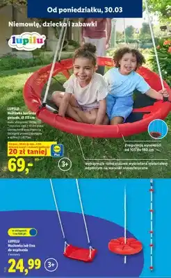 Lidl Huśtawka lub lina do wspinania oferta