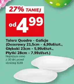 Hitpol Talerz Quadro - Galicja (Deserowy 21.5cm, Głęboki 23cm, Płytki 28cm) oferta