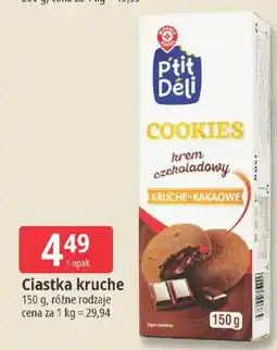 E.Leclerc Ciastka kruche, różne rodzaje oferta