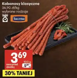 Delikatesy Centrum Kabanosy klasyczne wybrane rodzaje oferta