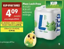 Delikatesy Centrum Piwo Lech Free wybrane rodzaje oferta