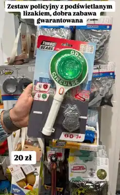 Pepco Zabawkowy zestaw policyjny z podświetlanym lizakiem oferta