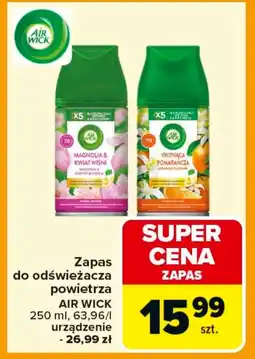 Carrefour Zapas do odświeżacza powietrza Air Wick oferta