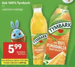 Delikatesy Centrum Sok 100% Tymbark pomarańcza oferta