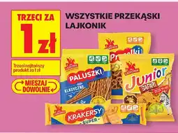 Biedronka Wszystkie przekąski Lajkonik TRZECIA ZA 1 ZŁ oferta