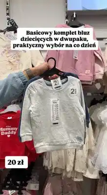 Pepco Komplet bluz dziecięcych Basic, 2 szt oferta