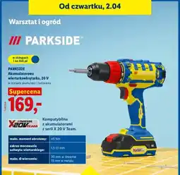 Lidl Akumulatorowa wiertarkowkrętarka 20V oferta