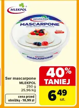 Carrefour Mascarpone Mlekpol oferta