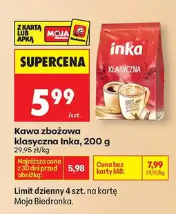 Biedronka Kawa zbożowa klasyczna oferta