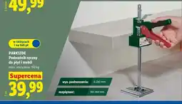 Lidl Podnośnik ręczny do płyt i mebli oferta
