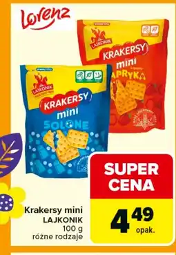 Carrefour Krakersy Lajkonik oferta