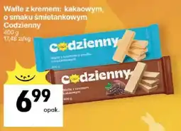 Delikatesy Centrum Wafle z kremem kakaowym o smaku śmietankowym oferta