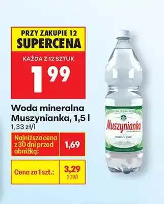 Biedronka Woda mineralna oferta