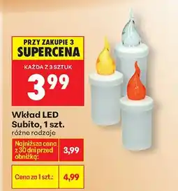 Biedronka Wkład LED Subito, różne rodzaje oferta