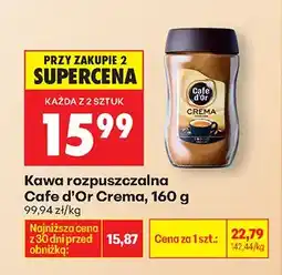 Biedronka Kawa rozpuszczalna Crema oferta