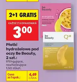Biedronka Płatki hydrożelowe pod oczy rewitalizujące oferta
