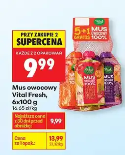 Biedronka Mus owocowy różne smaki oferta