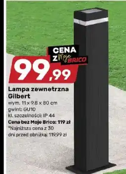 Bricomarche Lampa zewnętrzna wym. 11 x 9.8 x 80 cm gwint: GU10 kl. szczelności: IP 44 oferta