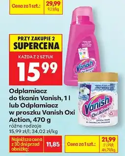 Biedronka Odplamiacz do tkanin, różne rodzaje oferta