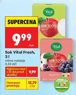 Biedronka Sok różne rodzaje oferta